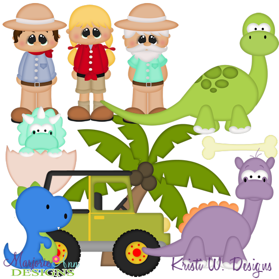 Dinosaur Park SVG Cutting Files Includes Clipart - Click Image to Close
